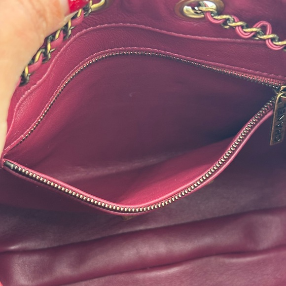 Chanel Paris Rome Drawstring CC Bag Red Python Gabrielle with FULL Inclusion - Picture 11 of 16